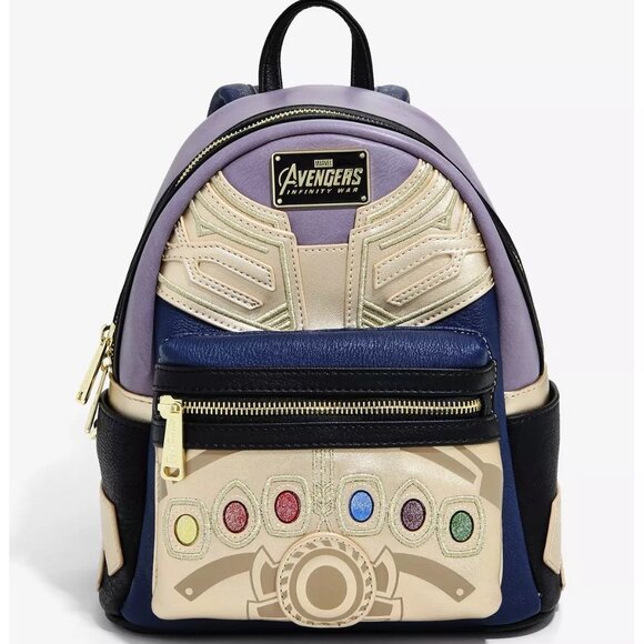 Loungefly x Marvel Avengers Thanos Infinity Gauntlet Mini Backpack - Picture 4 of 10